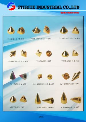 Wholesale High Quality Zinc Alloy Spike Nail for Handbag/Clothing/Wrist Band