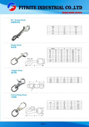 Wholesale High Quality Stainless Steel Snap Hook for Rigging