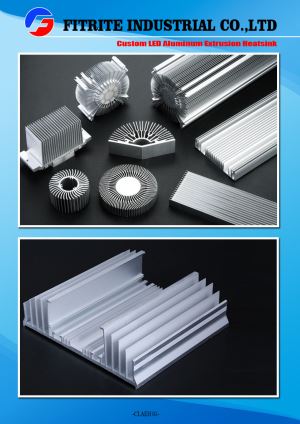 China Manufacturers Wholesale Custom LED Aluminum Extrusion Heatsink